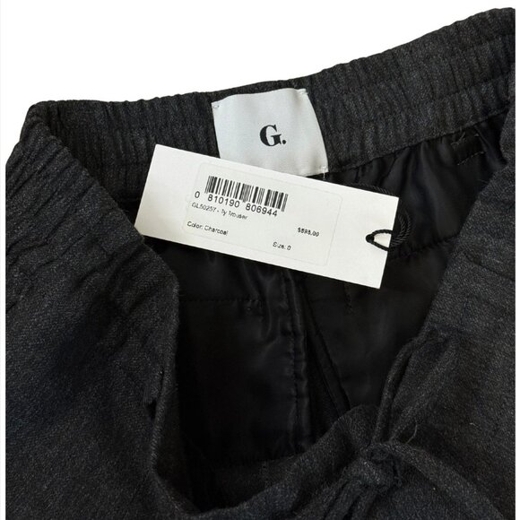 G. GWYN Goop Ty Trouser Charcoal Grey $595 NWT 0 - Picture 7 of 7